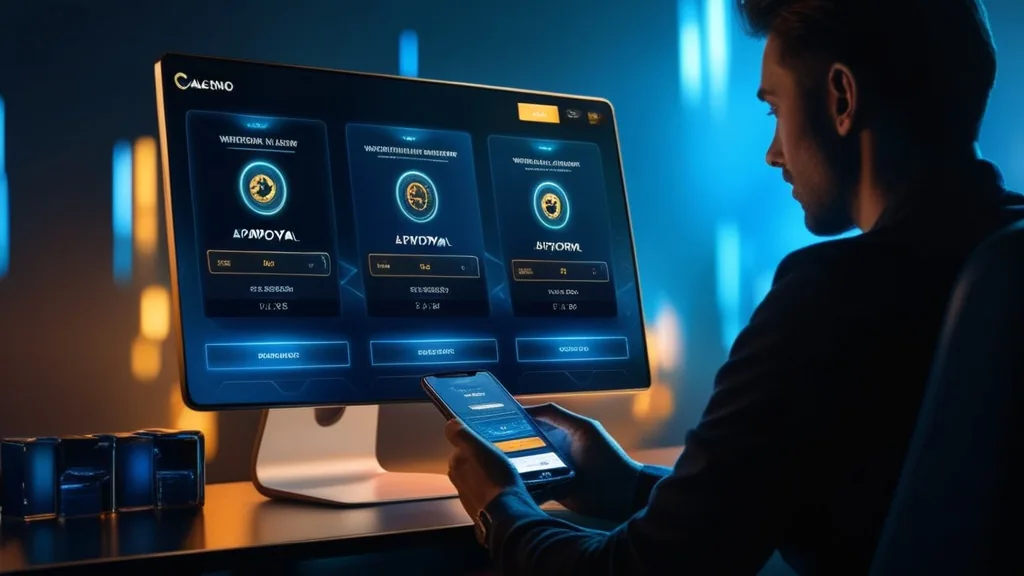 Casino withdrawal status screen with approval stages on a phone